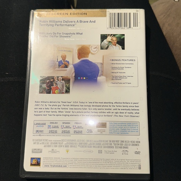 One hour photo widescreen dvd robin Williams 2002 - Picture 2 of 3